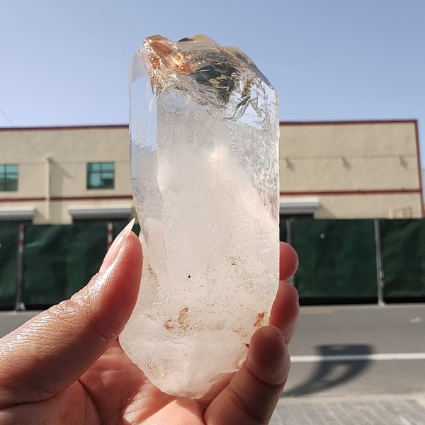 435g Bright LEMURIAN Healer Quartz Crystal RECORD KEEPER Dazzling - Bild 6 von 12