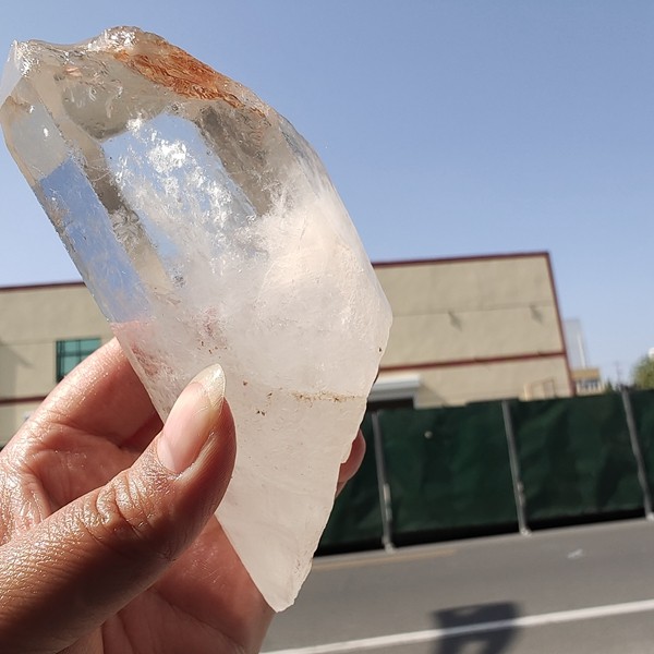 435g Bright LEMURIAN Healer Quartz Crystal RECORD KEEPER Dazzling - Bild 12 von 12