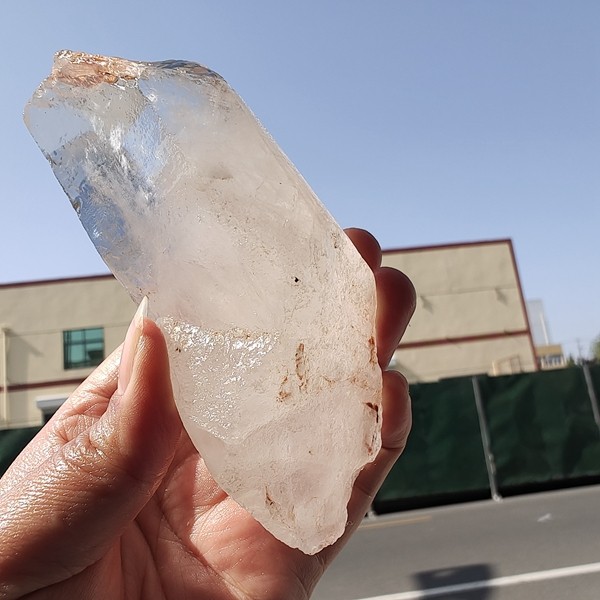 435g Bright LEMURIAN Healer Quartz Crystal RECORD KEEPER Dazzling - Bild 11 von 12